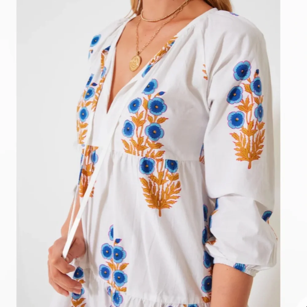 Cornflower Blue Poppy Print Joci Dress
SZ BLOCKPRINTS - Picture 5 of 11